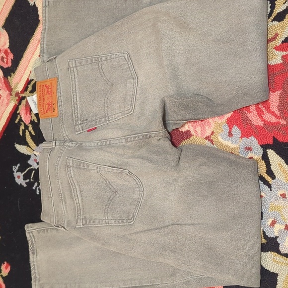 Levi's 505 C Straight Leg Gray Distressed Jeans 26x30 - Picture 5 of 7